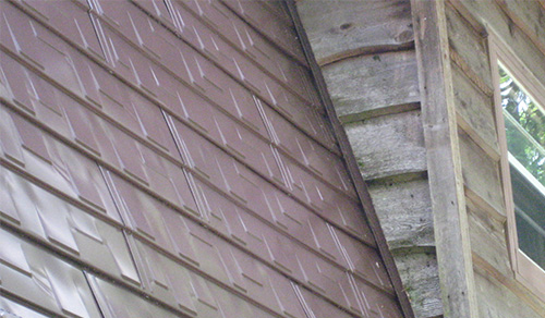 Metal Single Roof Panel Close up