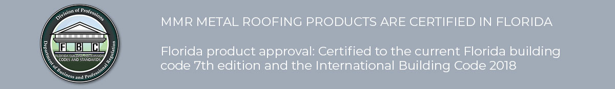 Florida certified roofing products
