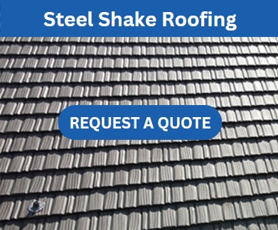 gray steel shake roofing