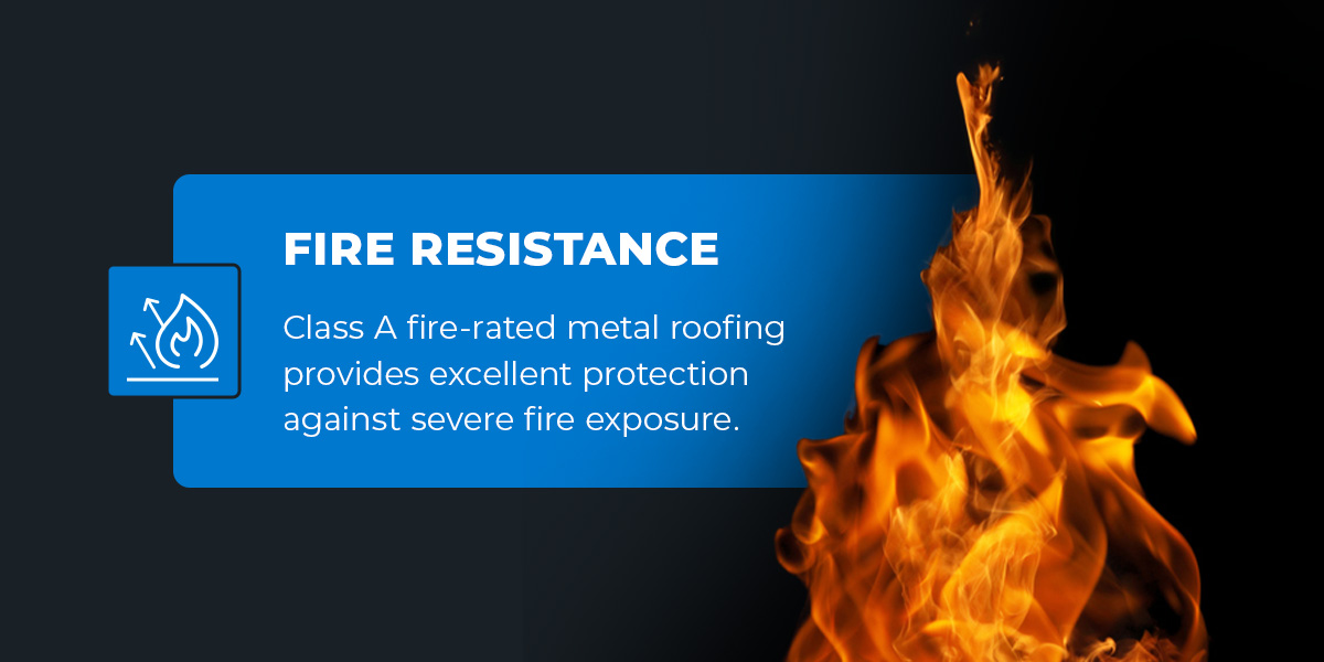 fire resistance of metal roofing graphic